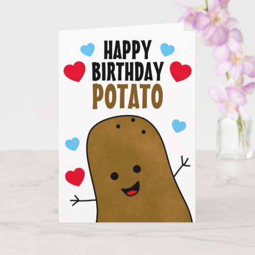 Happy Birthday Potato  Card