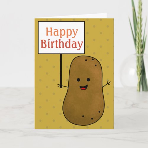 Happy Birthday Potato Card