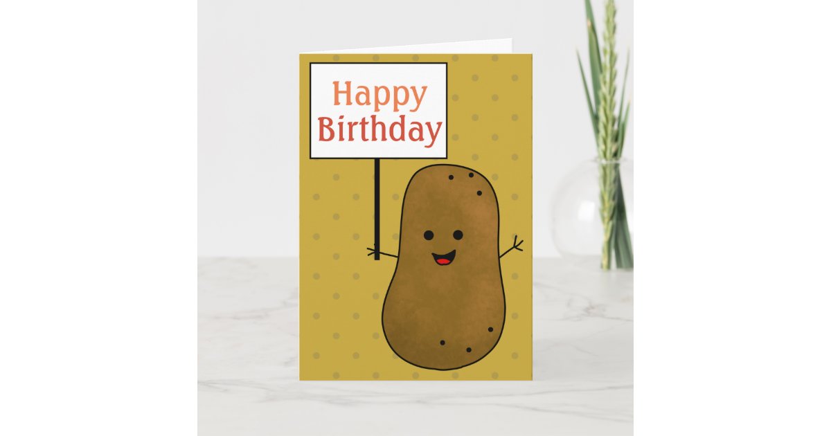 Kawaii Potato with glasses Postcard for Sale by HI-design