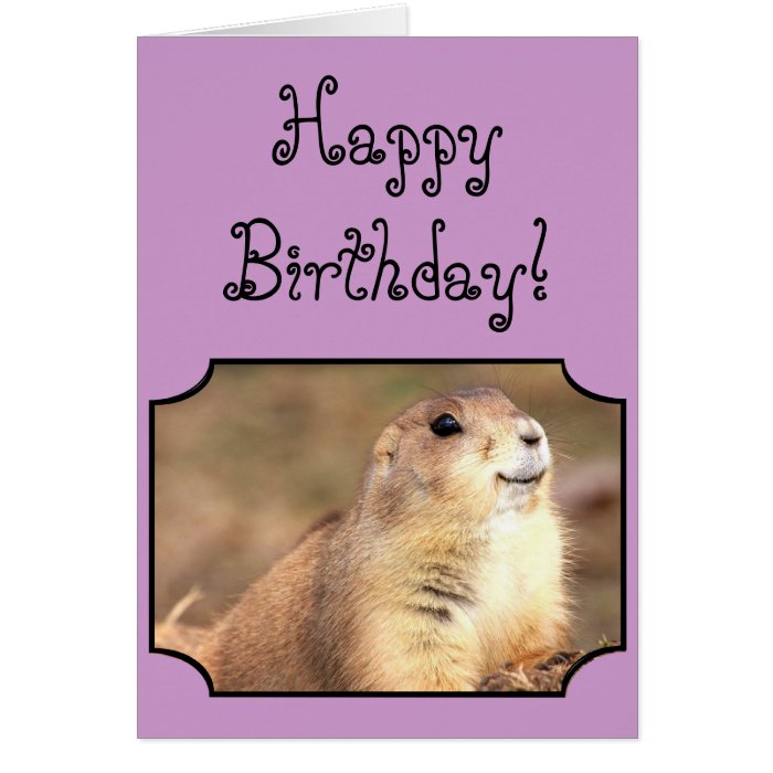 Happy Birthday Prairie greeting card