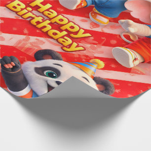 Happy birthday premium wrapping paper de