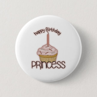Happy Birthday Princess Button