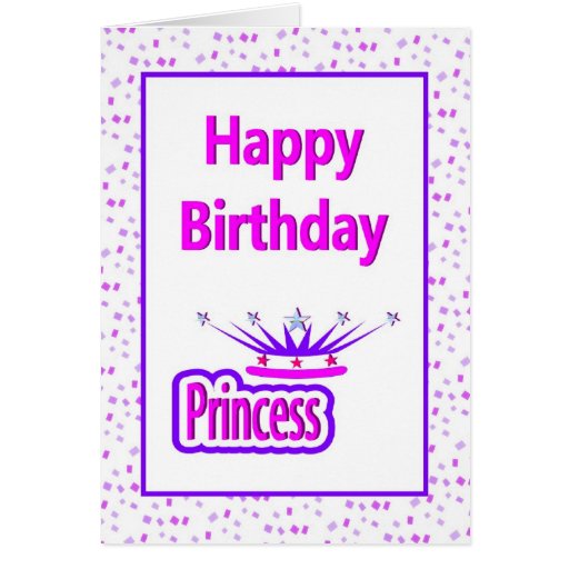 Happy Birthday Princess Card | Zazzle