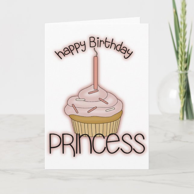 Happy Birthday Princess Card (Front)