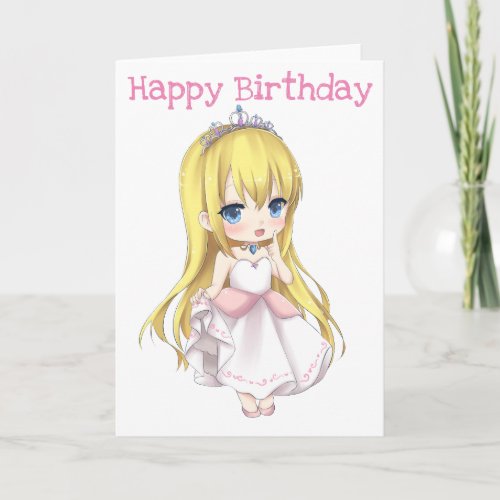 Happy Birthday Princess Card