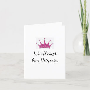 Happy Birthday Princess Folded Greeting Card