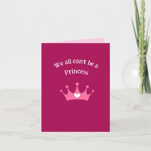 Happy Birthday Princess Folded Greeting Card
