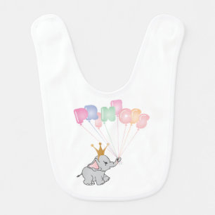 Happy Birthday Princess Images Baby Elephant Bib
