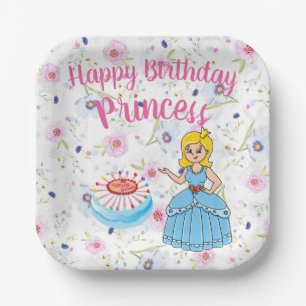 Happy Birthday Princess  Paper Plates