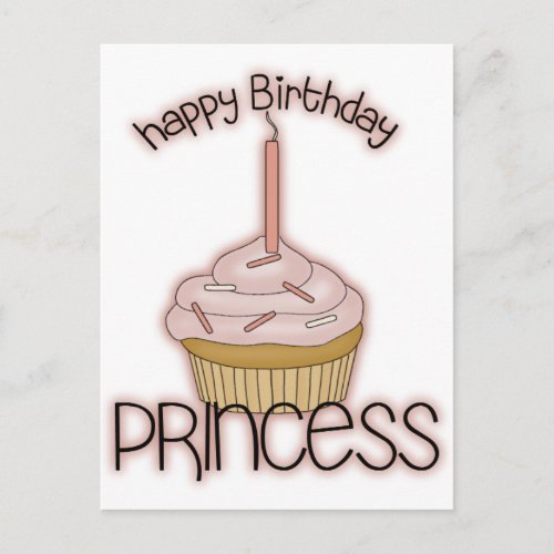 Happy Birthday Princess Postcard