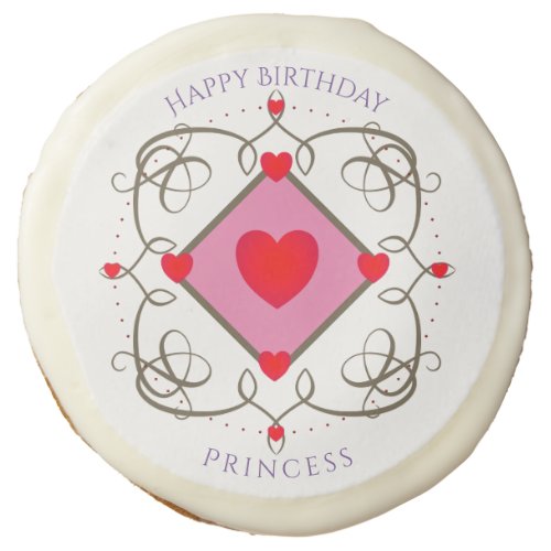 Happy Birthday Princess Sugar Cookies