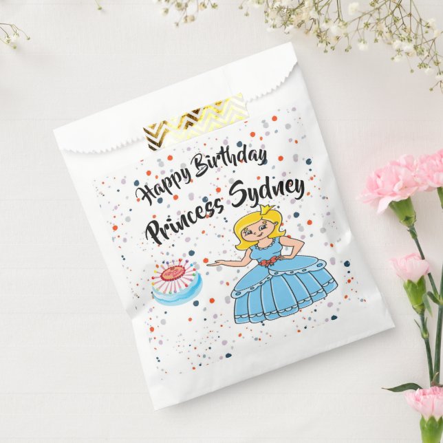 Happy Birthday Princesses Party Favor Bag (Sealed)