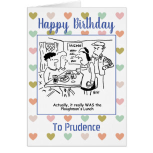 Happy Birthday Pub Food Lover Cards