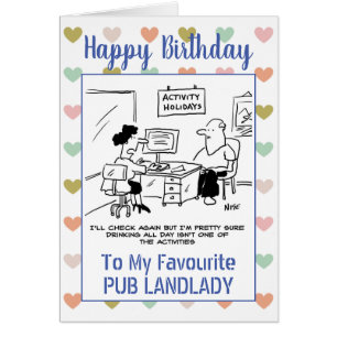 Happy Birthday Pub Landlady