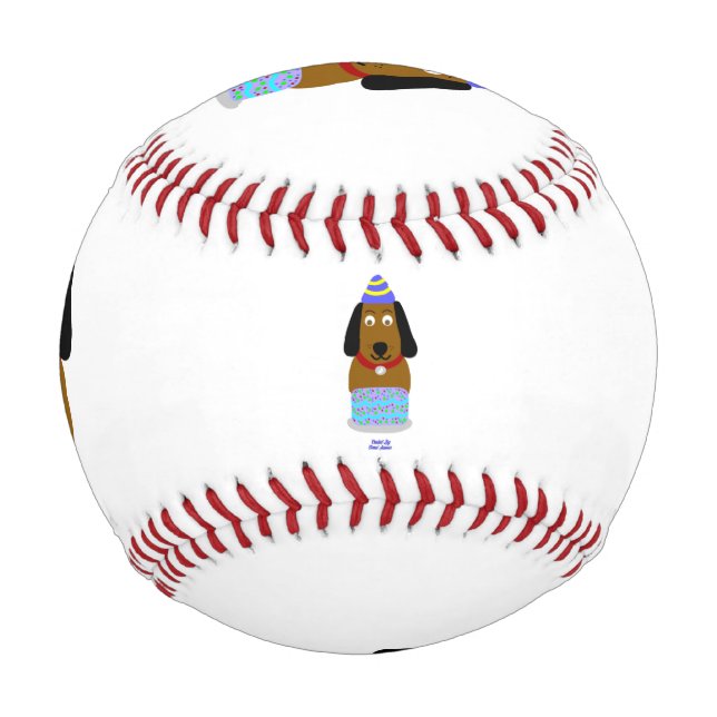 Happy Birthday Pup Baseball (Front)