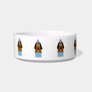 Happy Birthday Pup Ceramic Pet Bowl