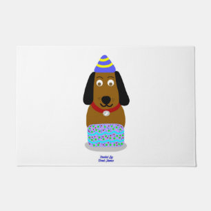 Happy Birthday Pup Doormat (60.96 cm x 91.44 cm)
