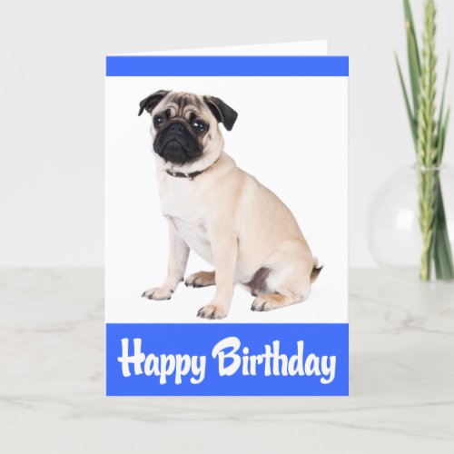 Happy Birthday Pup Puppy Dog Greeting Card _ Verse