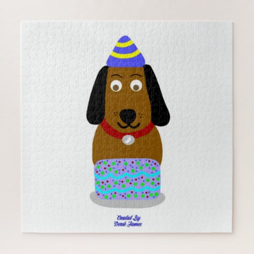 Happy Birthday Pup Puzzle 508 cm x 508 cm