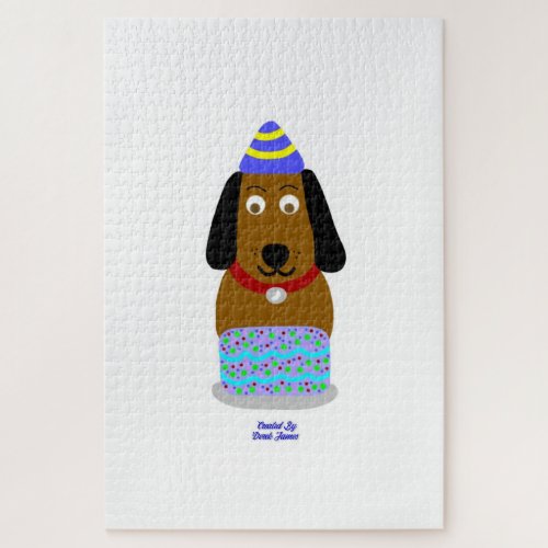 Happy Birthday Pup Puzzle 508 cm x 762 cm