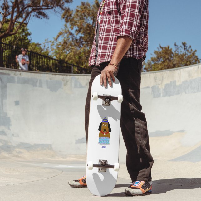 Happy Birthday Pup Skateboard (Outdoor 2)