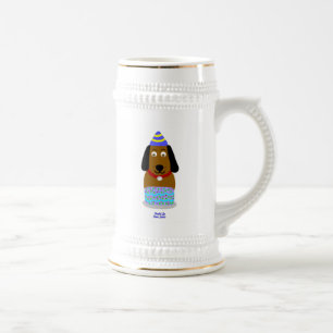 Happy Birthday Pup Stein Mug