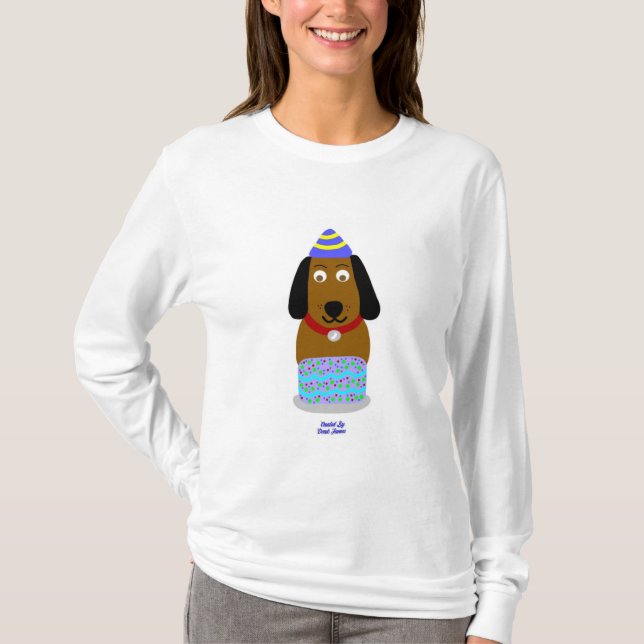 Happy Birthday Pup Women's Long sleeve Shirt (Front)
