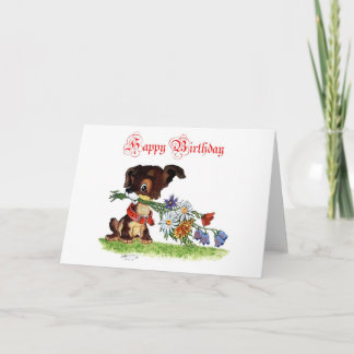Happy Birthday Puppy Card