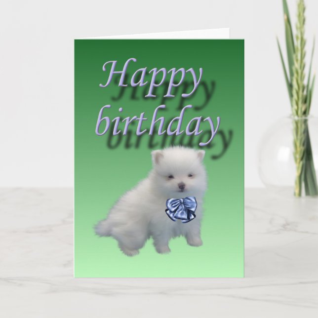 Happy birthday-puppy card (Front)