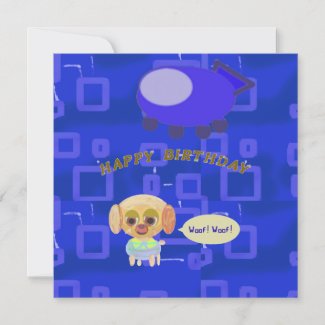   Happy Birthday Puppy Spaceship Chef Ducky Kazoo