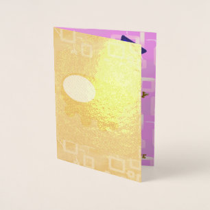 Happy Birthday Puppy Spaceship Chef Ducky Pink Foil Card