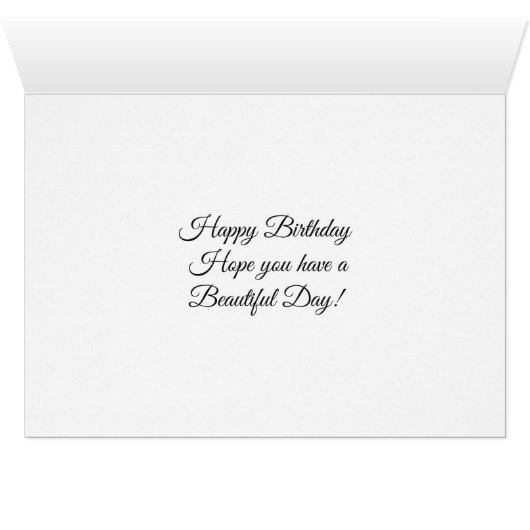Happy Birthday Purple Flowers Stairs  Card (Inside Horizontal (Bottom))