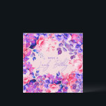 Happy Birthday Purple Garden Floral Blush Card<br><div class="desc">A modern and beautiful birthday card featuring a romantic garden floral design. Perfect for any age birthday.</div>