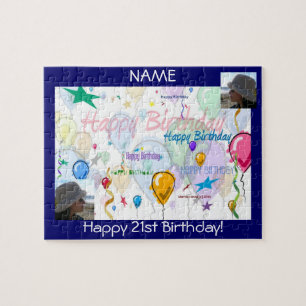 Happy Birthday Puzzle (Personalize w/Photos)