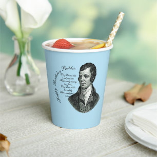 Happy Birthday Rabbie - Robert Burns Large Paper Cups