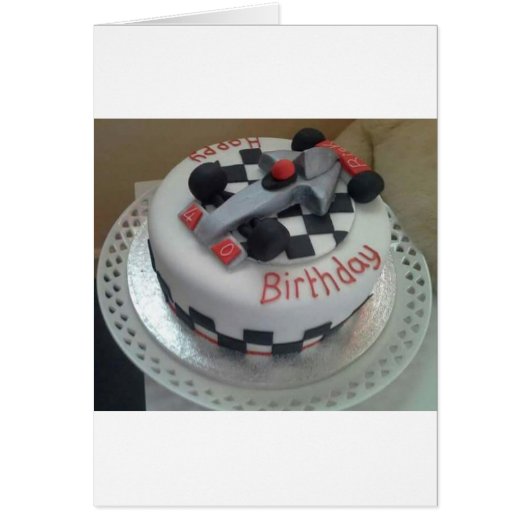 happy birthday racing car cards (Front)