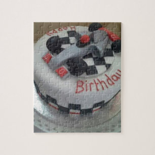 happy birthday racing car jigsaw puzzle