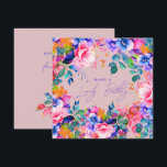 Happy Birthday Rainbow Garden Floral Blush Card<br><div class="desc">A modern and beautiful birthday card featuring a romantic garden floral design. Perfect for any age birthday.</div>