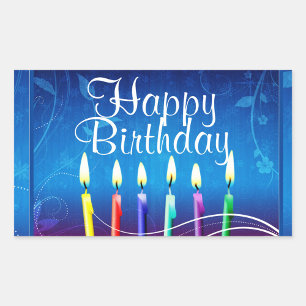 Happy Birthday Rectangular Sticker