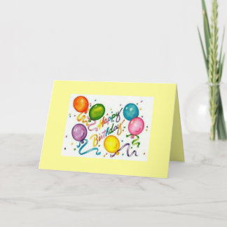 Happy Birthday Recycled Greeting Card