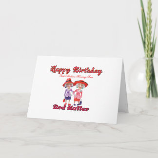 happy birthday Red Hatter Card
