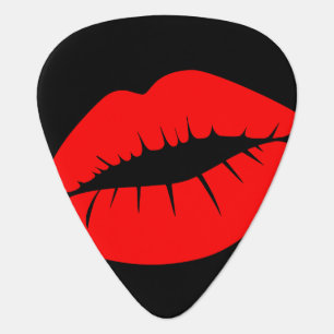 Happy Birthday Red Lips Guitar Pick