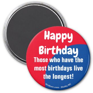 Happy Birthday Refrigerator Magnet