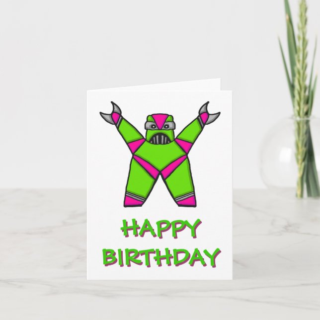 HAPPY BIRTHDAY ROBOT CARD (Front)