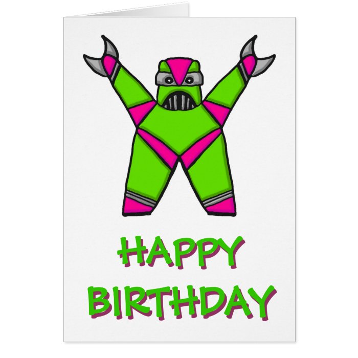 HAPPY BIRTHDAY ROBOT CARD