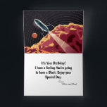 Happy Birthday Rocket Space Universe Personalize Card<br><div class="desc">Happy Birthday Rocket Space Universe Personalize Card is great to send to that special person in your life. Great to those who love the outer space. Personalize it with your information</div>
