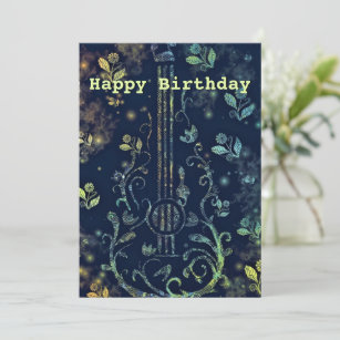 Happy Birthday - Romantic Flowers Guitar