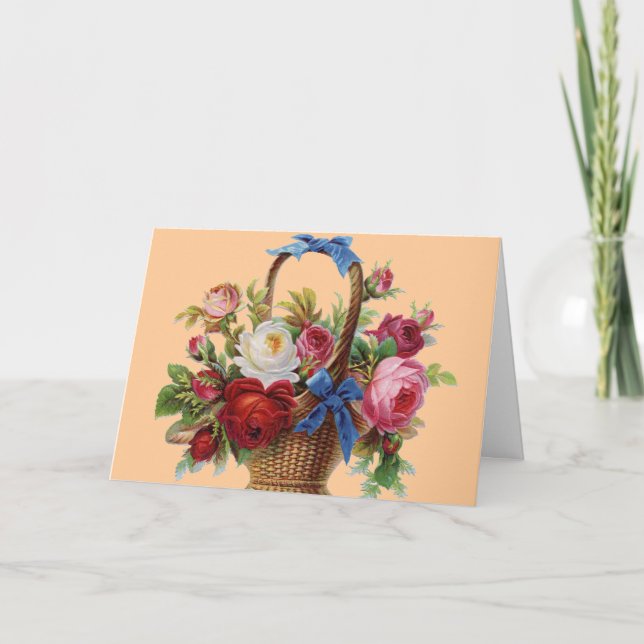 Happy Birthday Roses Card (Front)