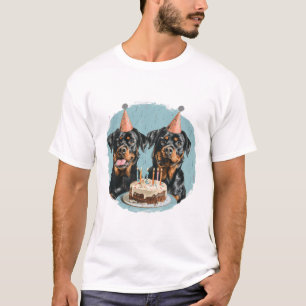 Happy Birthday Rottweiler Dogs T-Shirt