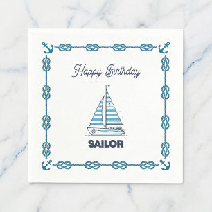 Happy Birthday Sailor Napkins